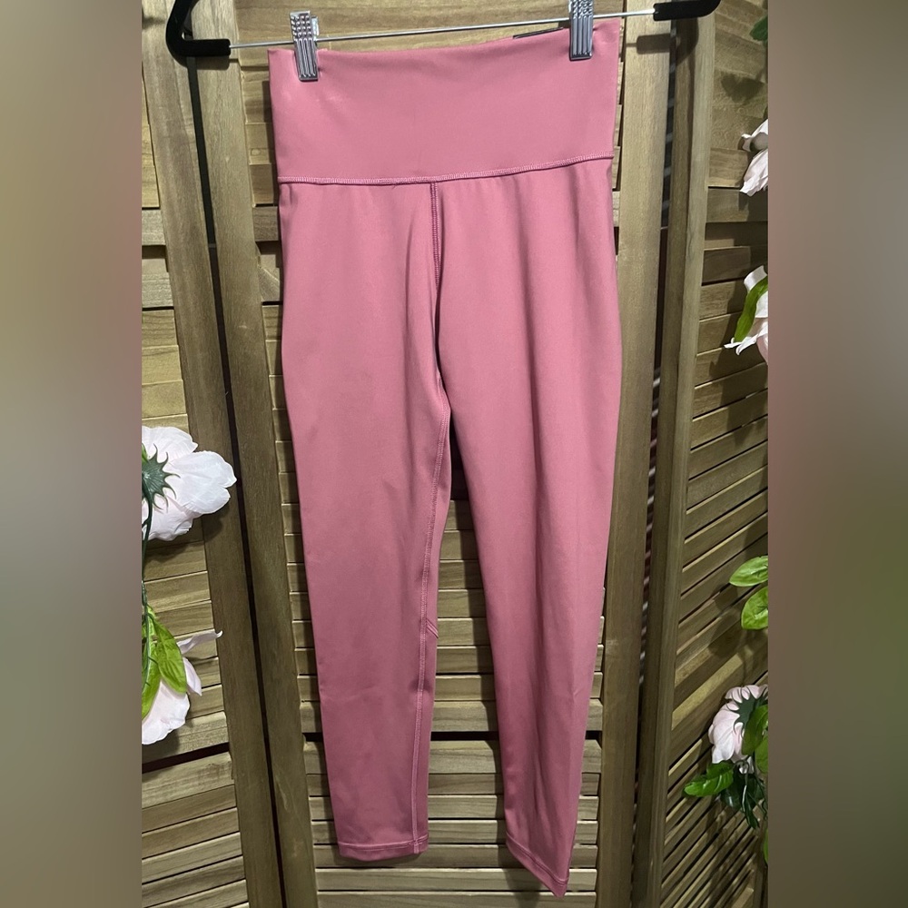 Women's Adidas Optime 7/8 Training Tights in Pink Strata